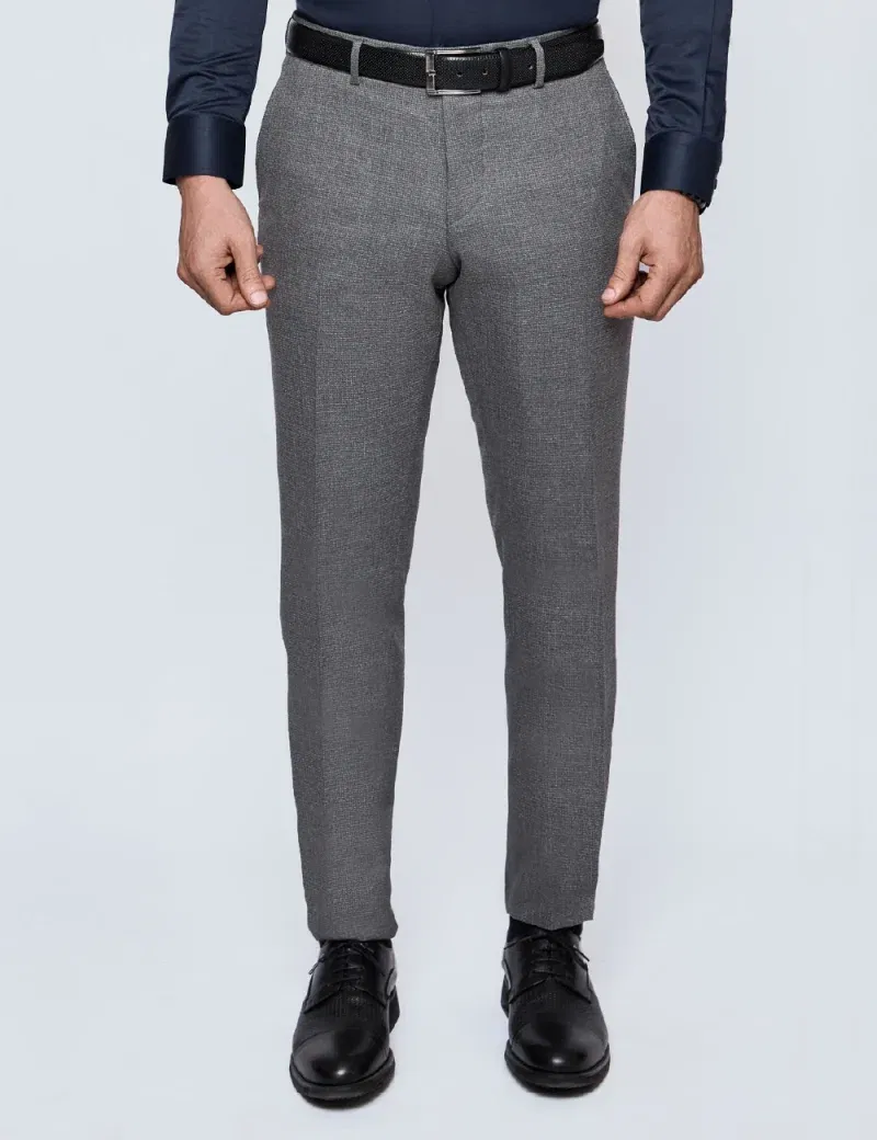 Formal Textured Pants