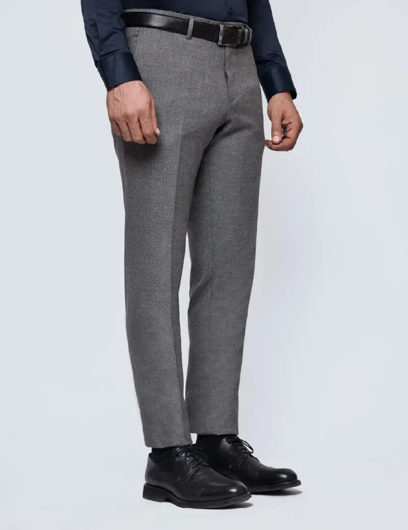 Formal Textured Pants