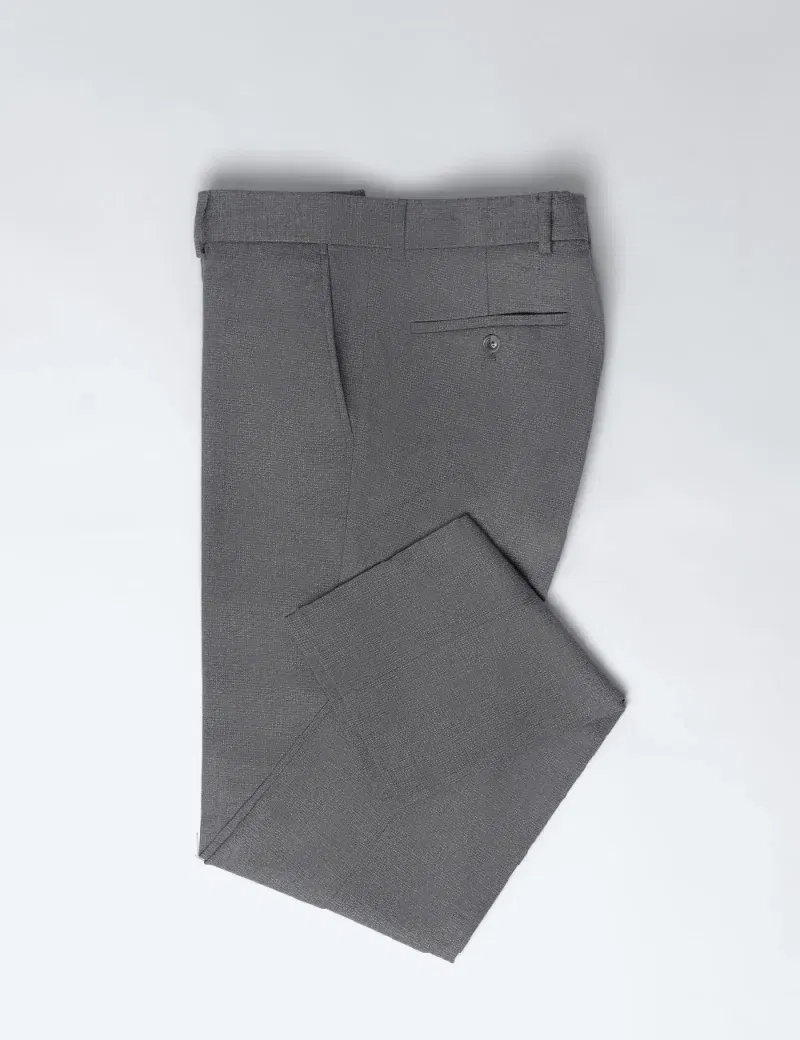 Formal Textured Pants